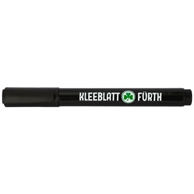 Permanent Marker mit dem Schriftzug "Kleeblatt Fürth" und dem Kleeblatt Logo