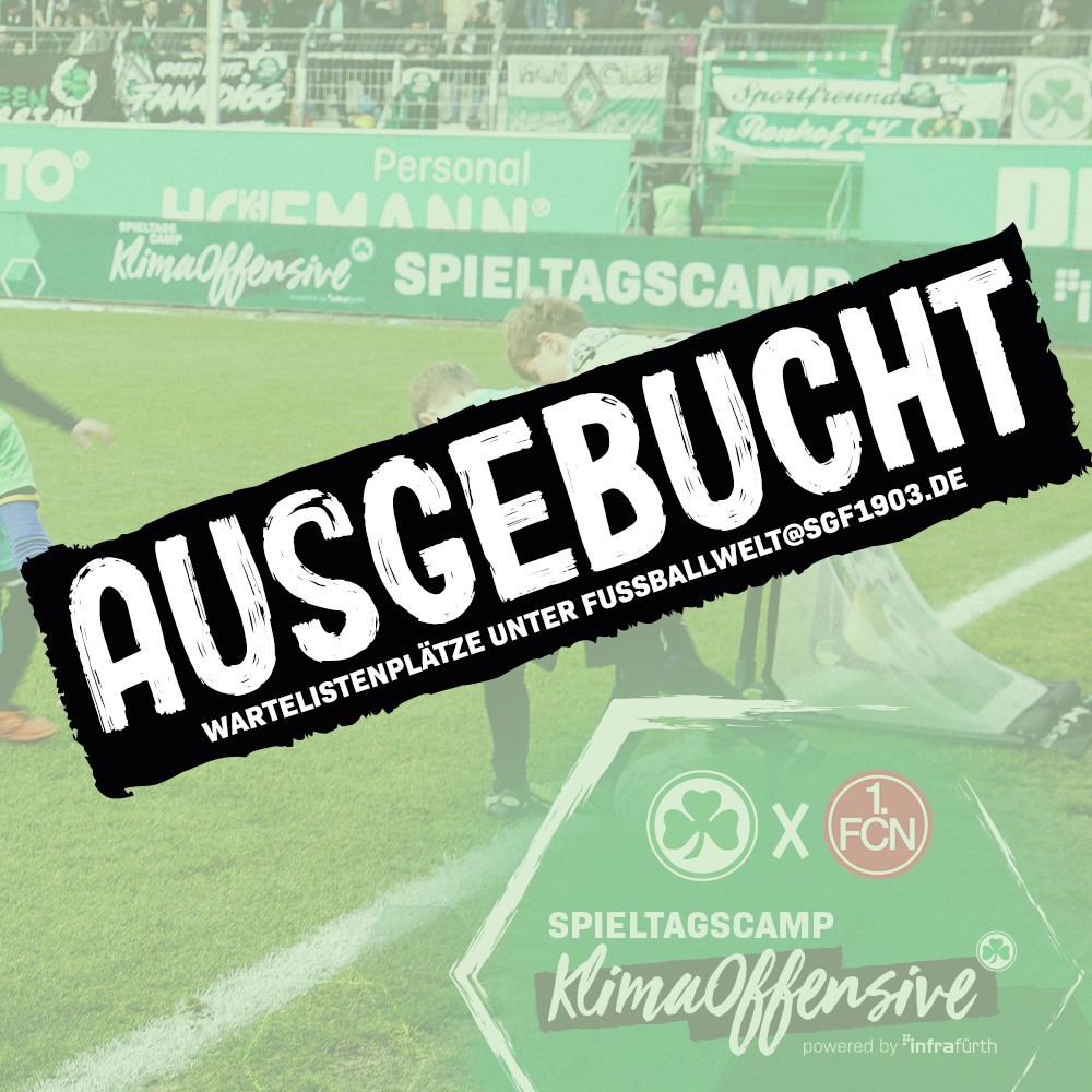 Grafik Spieltagscamp 1.FC Nürnberg ausgebucht