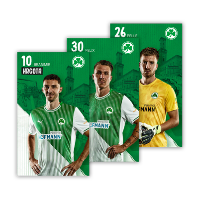 Autogrammkartensatz der Saison 25/26 (ohne Unterschriften)