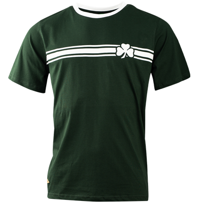 Dunkelgrünes Shirt im Retro Stil