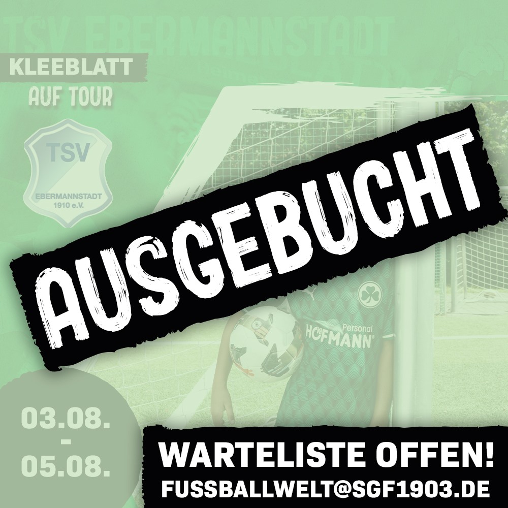 Grafik Kleeblatt auf Tour Ebermannstadt ausgebucht