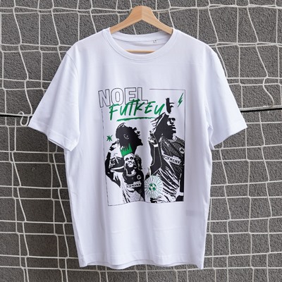 Shirt in der Farbe Weiß mit Noel Futkeu Design