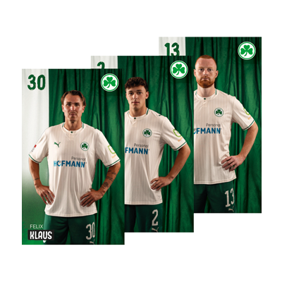 Autogrammkartensatz der Saison 26/27 (ohne Unterschriften)