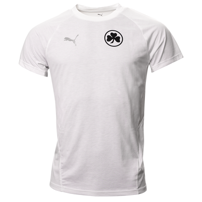Shirt von Puma in der Farbe weiß Kleeblatt Logo auf der Brust