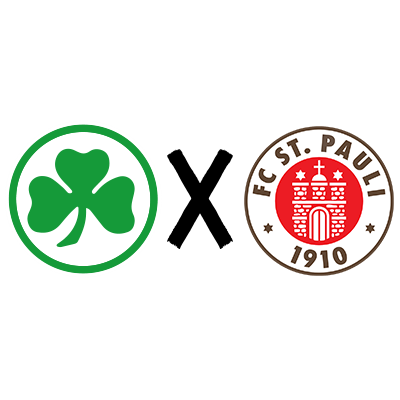Spielpaarung Kleeblatt gegen den FC St. Pauli