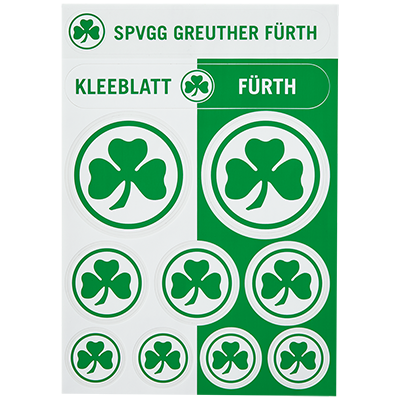 Aufkleber-Set mit 11 Aufklebern auf einer Karte 