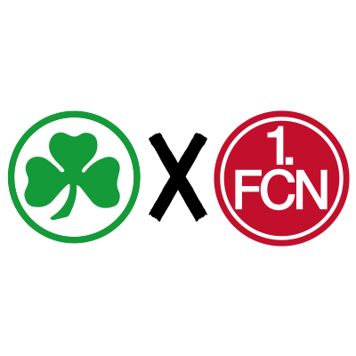 Spielpaarung Kleeblatt gegen den 1. FC Nürnberg