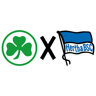 Partie Kleeblatt gegen Hertha BSC
