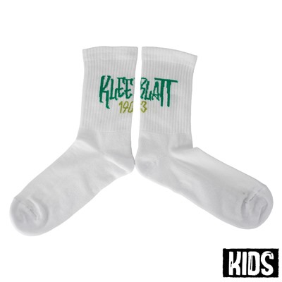 Socken mit dem Schriftzug "Kleeblatt 1903" in Graffiti Optik