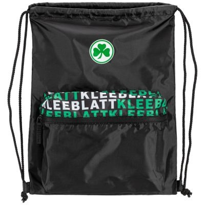 Schwarzer Beutel mit Kleeblatt Logo