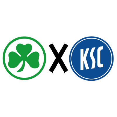 Spielpaarung Kleeblatt gegen den Karlsruher SC