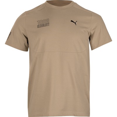 Shirt von Puma in der Farbe greige Schriftzug "1903 Kleeblatt" in schwarz auf der Brust